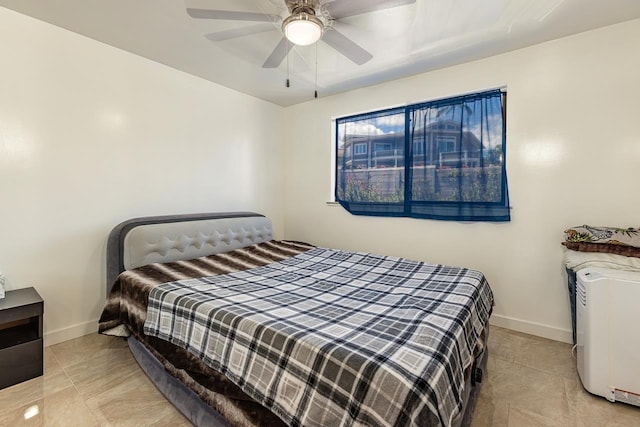 2747 S Kihei Rd Unit H208, Kihei, HI 96753 - bedroom featuring baseboards, ceiling fan, and tile patterned flooring