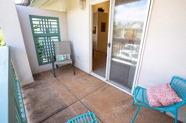 exterior space with a balcony