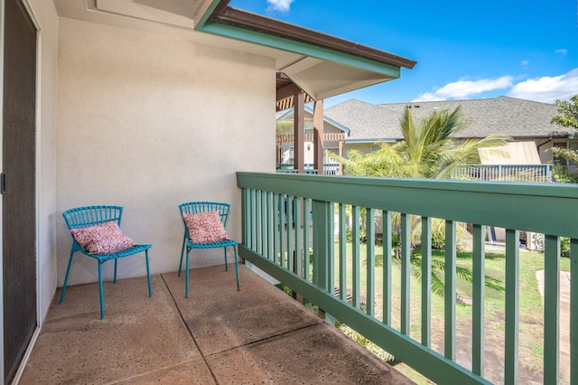 view of balcony