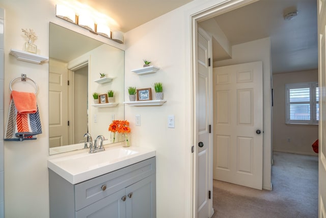 bathroom featuring vanity