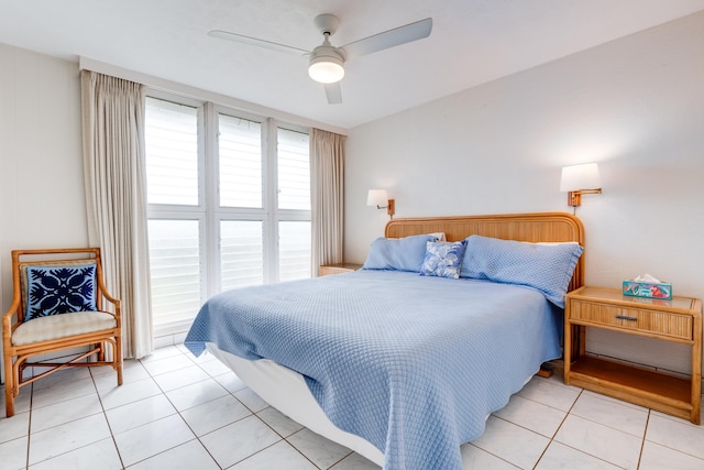 2142 Iliili Rd Unit 303, Kihei, HI 96753 - bedroom with light tile patterned flooring and ceiling fan