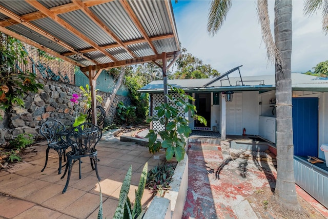 view of patio