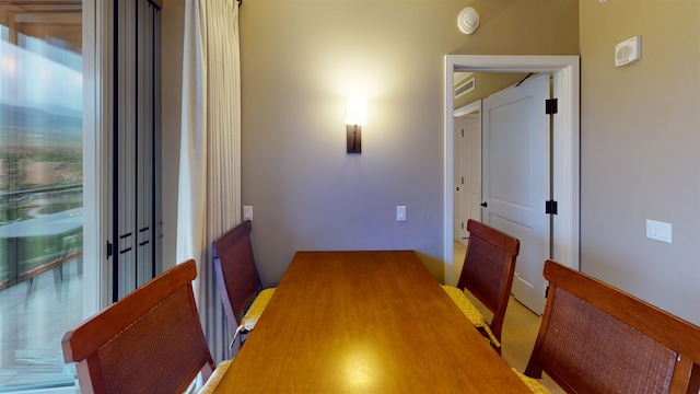 view of dining area