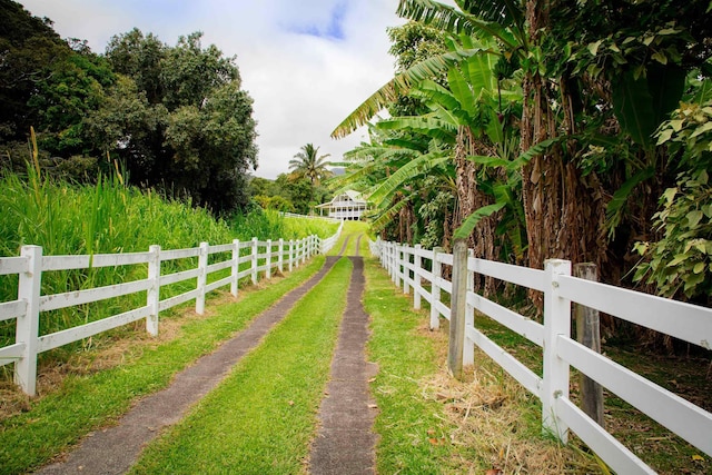 view of gate featuring fence