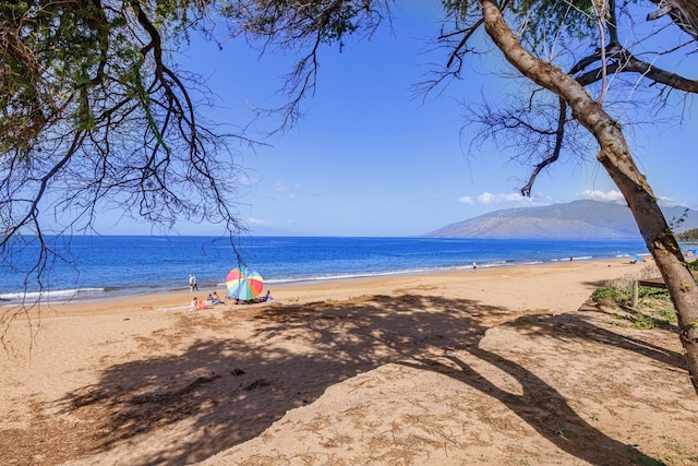 property view of water with a view of the beach