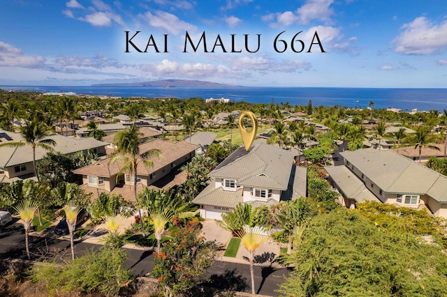 134 Kainui Loop Unit 66A, Kihei, HI 96753 - aerial view of residential area featuring a nearby body of water