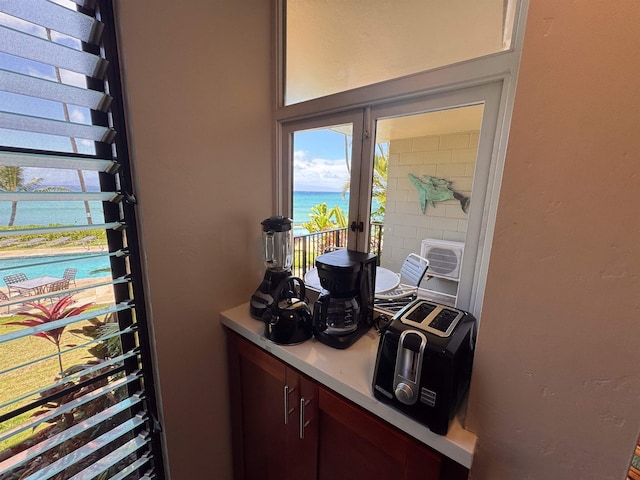 bar with a water view
