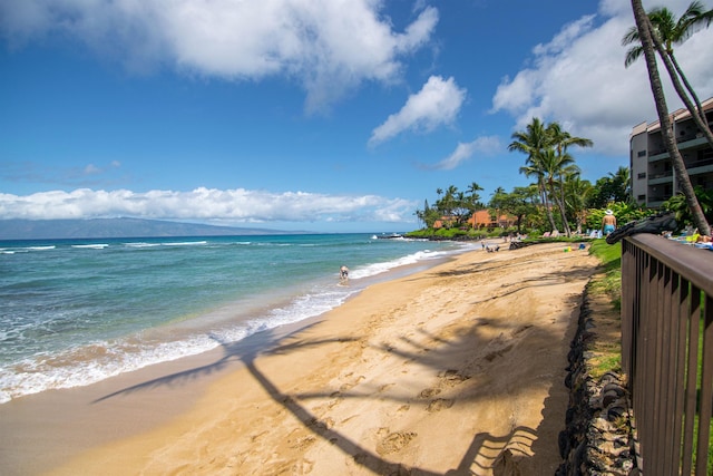 water view featuring a view of the beach