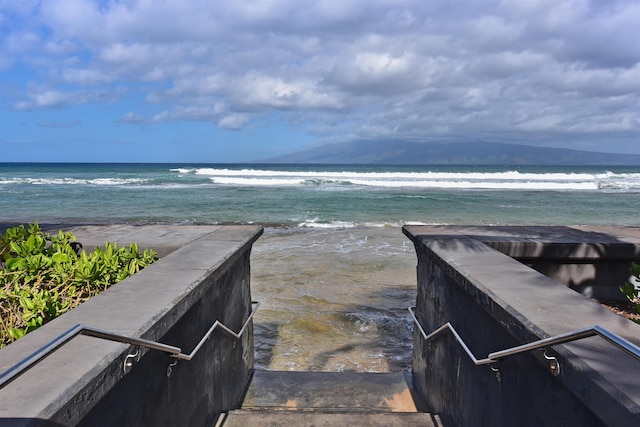 view of water feature