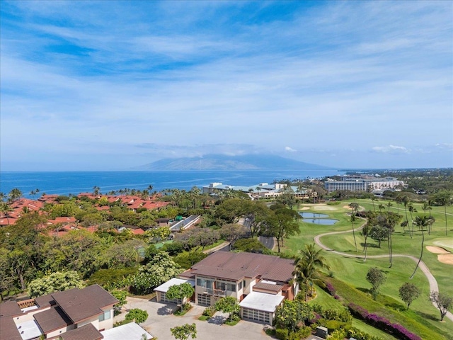 209 Holokahiki Ln Unit 103, Kihei, HI 96753 - bird's eye view featuring a water view and golf course view