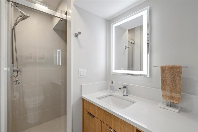 209 Holokahiki Ln Unit 103, Kihei, HI 96753 - bathroom featuring a stall shower and vanity