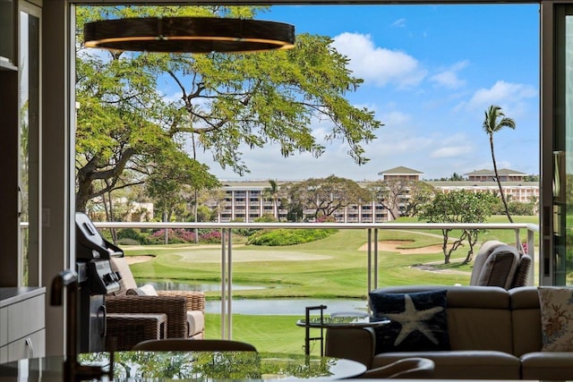 209 Holokahiki Ln Unit 103, Kihei, HI 96753 - balcony featuring a water view and view of golf course