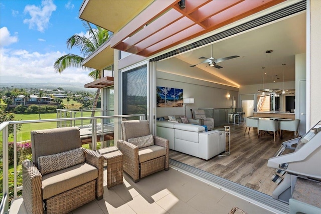 209 Holokahiki Ln Unit 103, Kihei, HI 96753 - exterior space featuring ceiling fan and a balcony