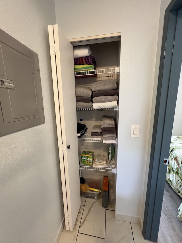 closet featuring electric panel