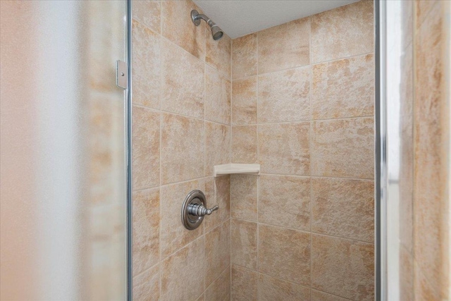 room details with a shower stall