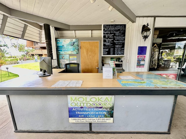 view of reception area