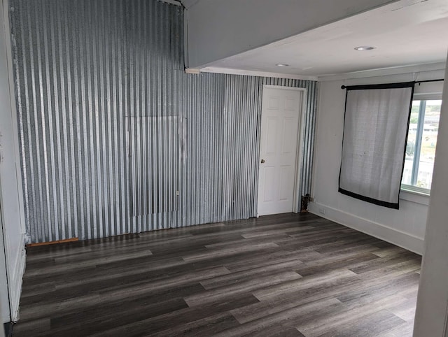 empty room featuring hardwood / wood-style floors