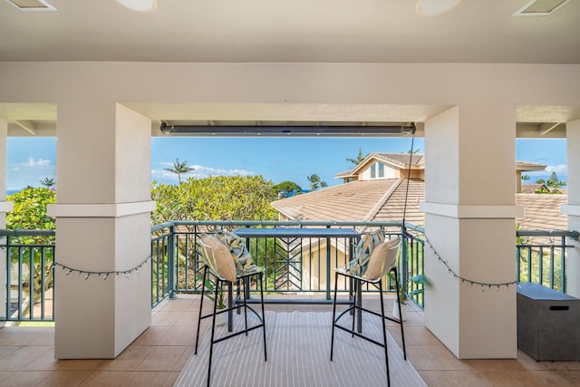 view of balcony