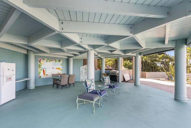 view of patio / terrace featuring area for grilling