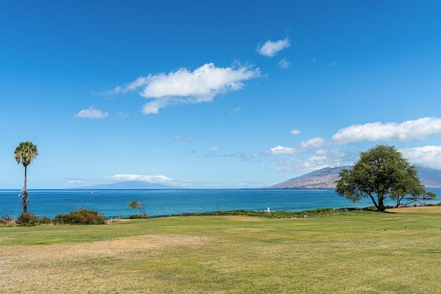 property view of water with a mountain view