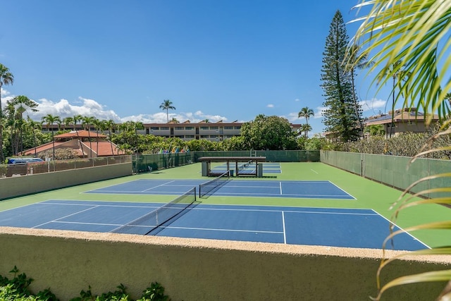 view of sport court