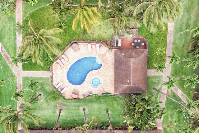 3788 Lower Honoapiilani Rd Unit C102, Lahaina, HI 96761 - bird's eye view of a pool