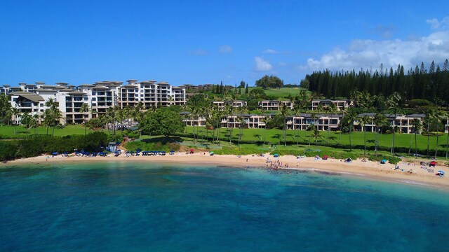 property view of water with a view of the beach