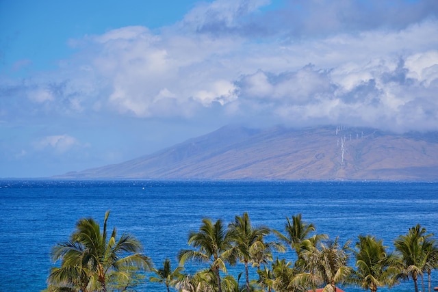 property view of water with a mountain view