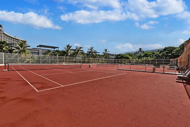 view of sport court