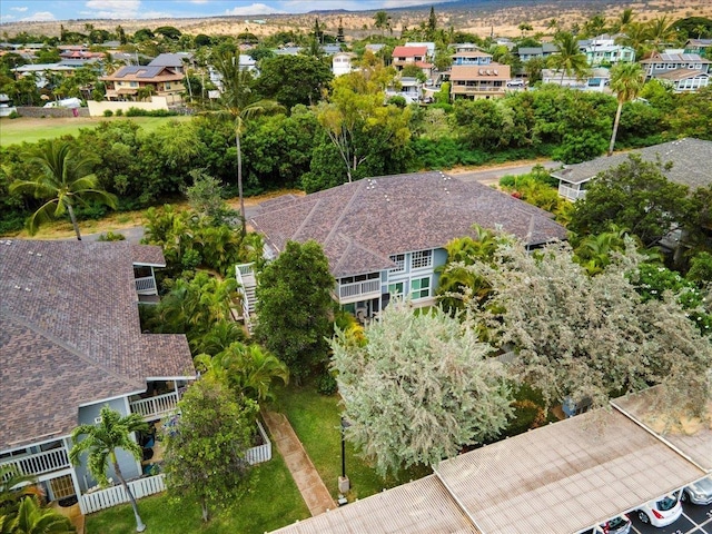aerial view featuring a residential view