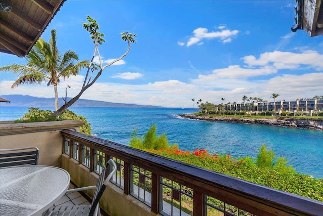 water view featuring a mountain view