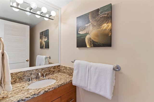 bathroom featuring vanity