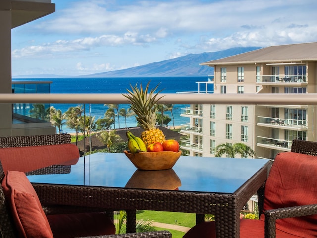 130 Kai Malina Pkwy Unit 719, Lahaina, HI 96761 - balcony with a water and mountain view