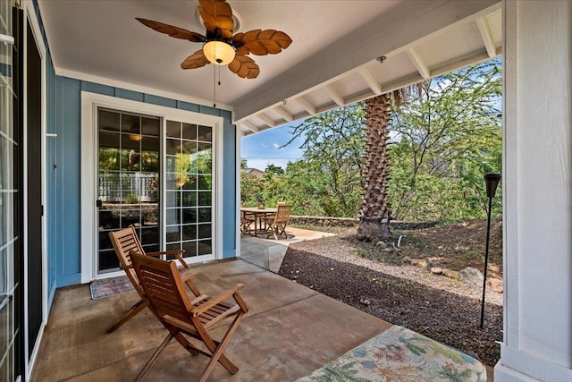 237 Kuli Puu St, Kihei, HI 96753 - view of patio with ceiling fan and outdoor dining area