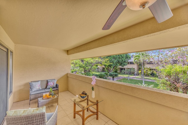 balcony with outdoor lounge area