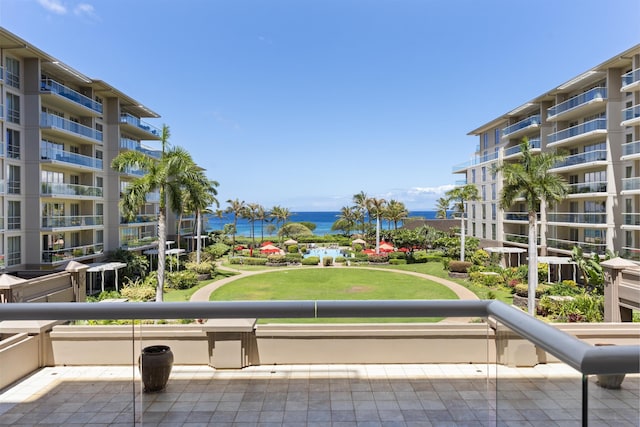 property view of water