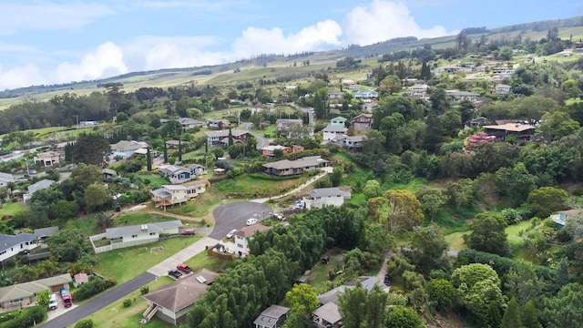 806 Kukia Pl, Kula, HI 96790 - aerial overview of property's location featuring nearby suburban area