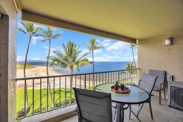 760 S Kihei Rd Unit 419, Kihei, HI 96753 - balcony with view of water and beach