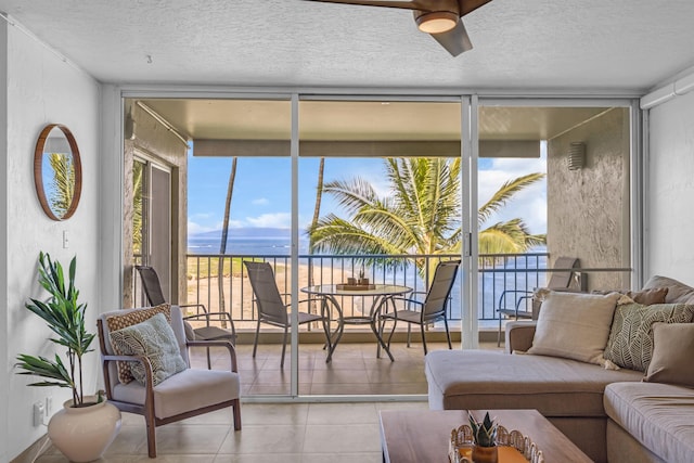 760 S Kihei Rd Unit 419, Kihei, HI 96753 - sunroom featuring a water view