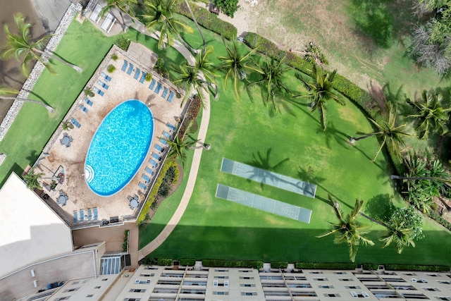 760 S Kihei Rd Unit 419, Kihei, HI 96753 - drone / aerial view of a pool