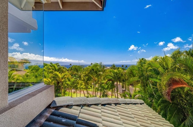 view of patio / terrace featuring a balcony