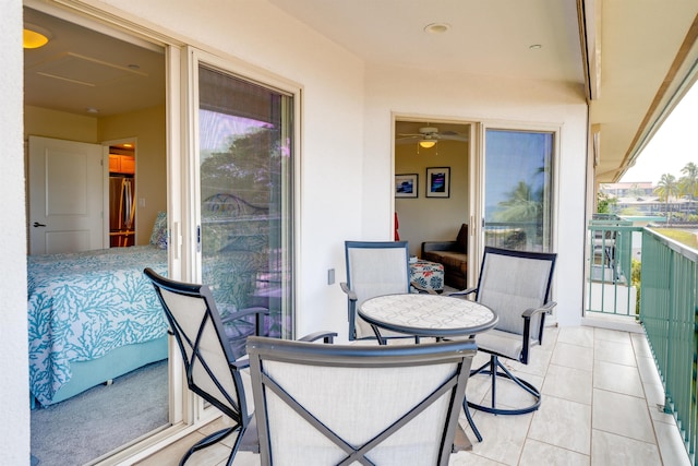view of balcony
