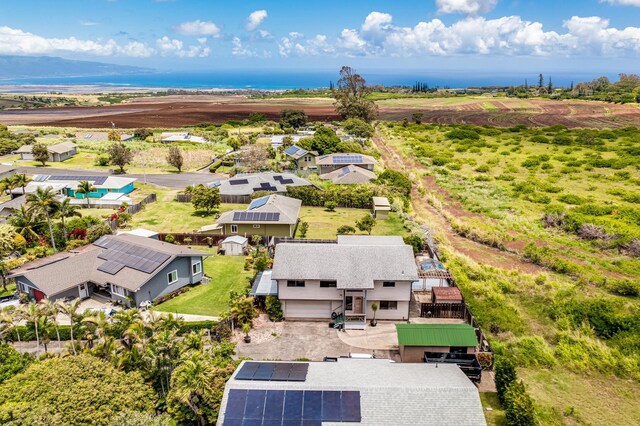 aerial view of residential area