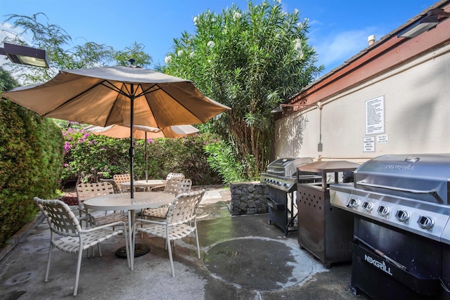 view of patio / terrace featuring area for grilling