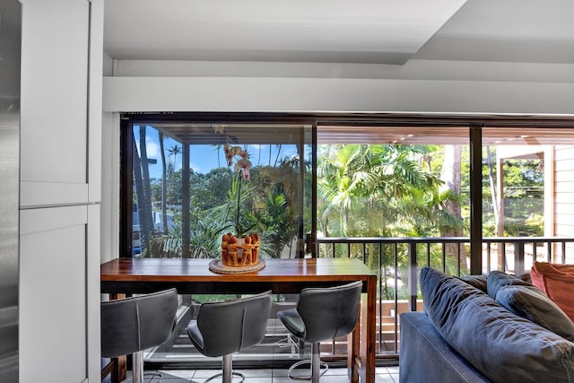 view of sunroom