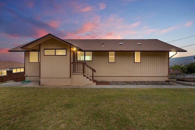 263 S Alu Rd, Wailuku, HI 96793 - view of front of house with a front lawn and a shingled roof