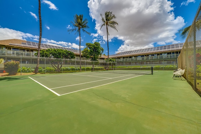 view of sport court