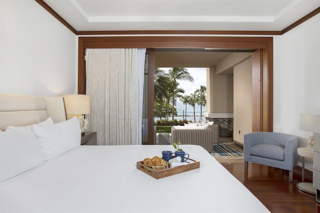 1 Bay Dr Unit 1205, Lahaina, HI 96761 - bedroom featuring wood finished floors and crown molding
