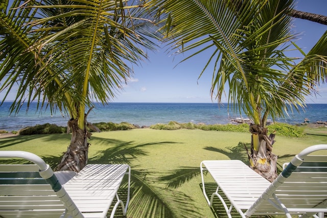 2450 S Kihei Rd Unit 506, Kihei, HI 96753 - water view featuring nearby beach