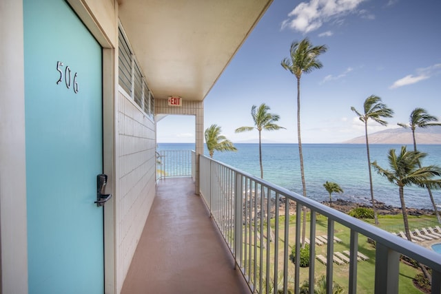 2450 S Kihei Rd Unit 506, Kihei, HI 96753 - balcony with a water view